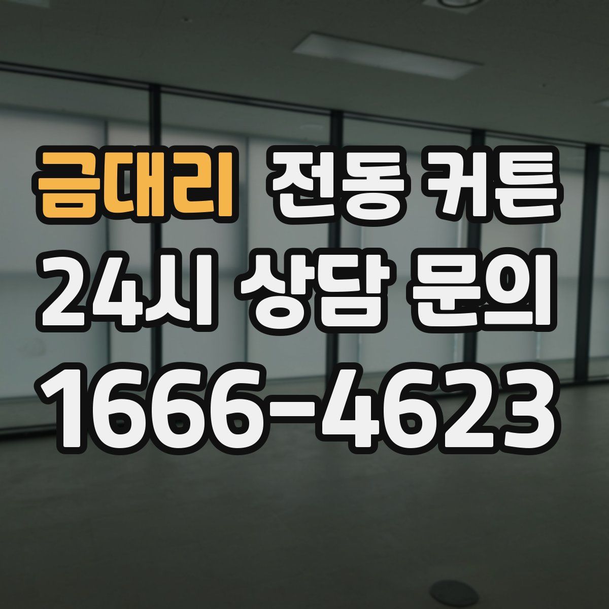 금대리 전동 커튼