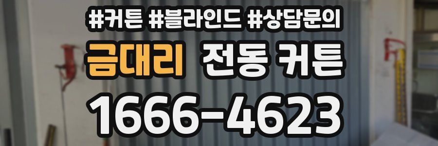 금대리 전동 커튼