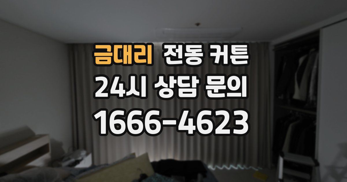 금대리 전동 커튼