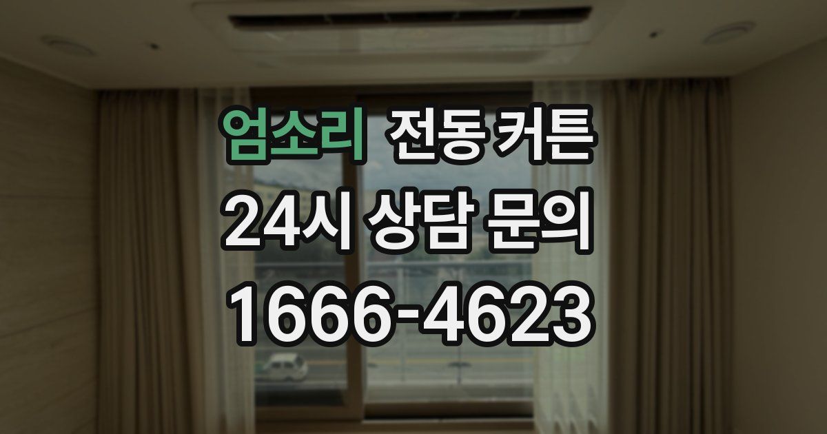 엄소리 전동 커튼