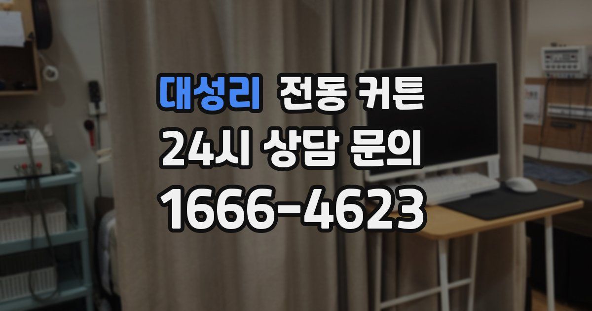 대성리 전동 커튼