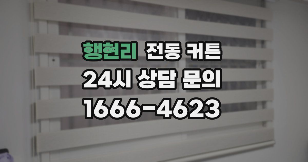행현리 전동 커튼