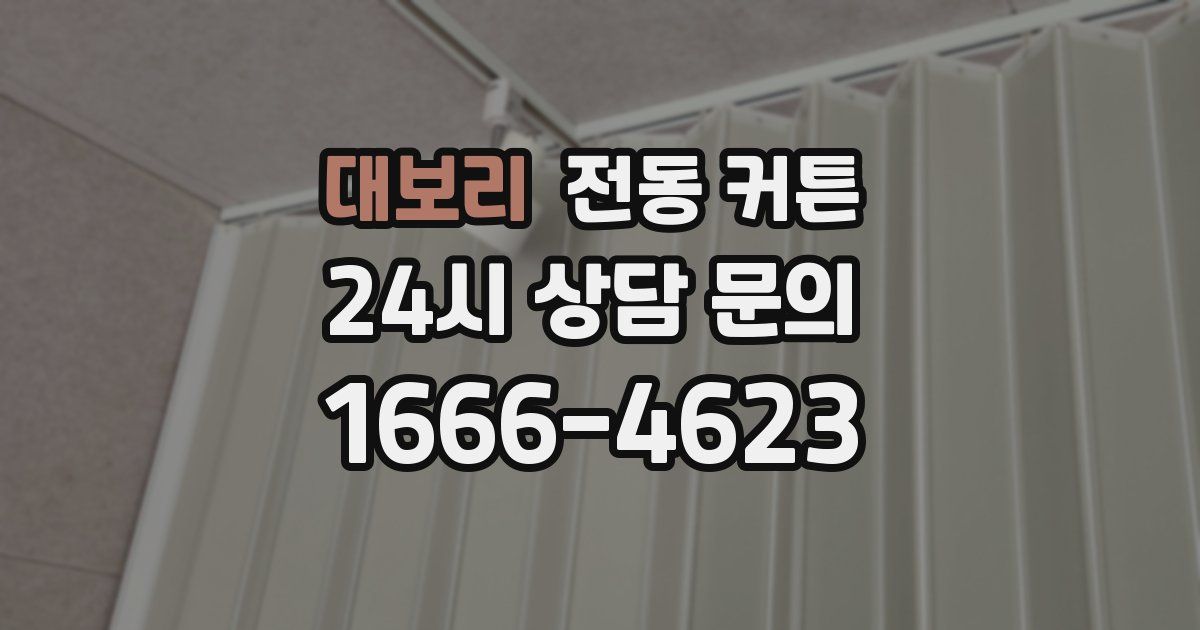 대보리 전동 커튼