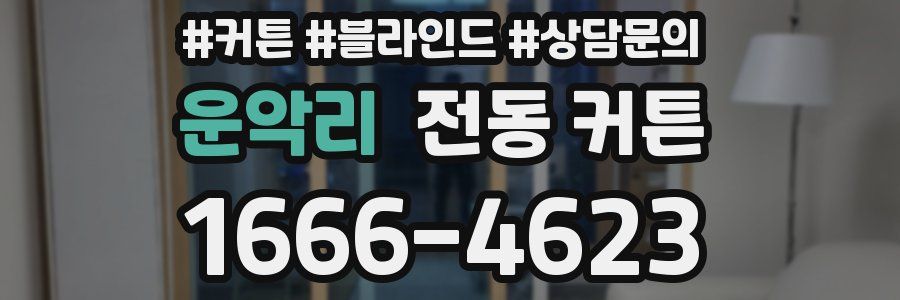 운악리 전동 커튼
