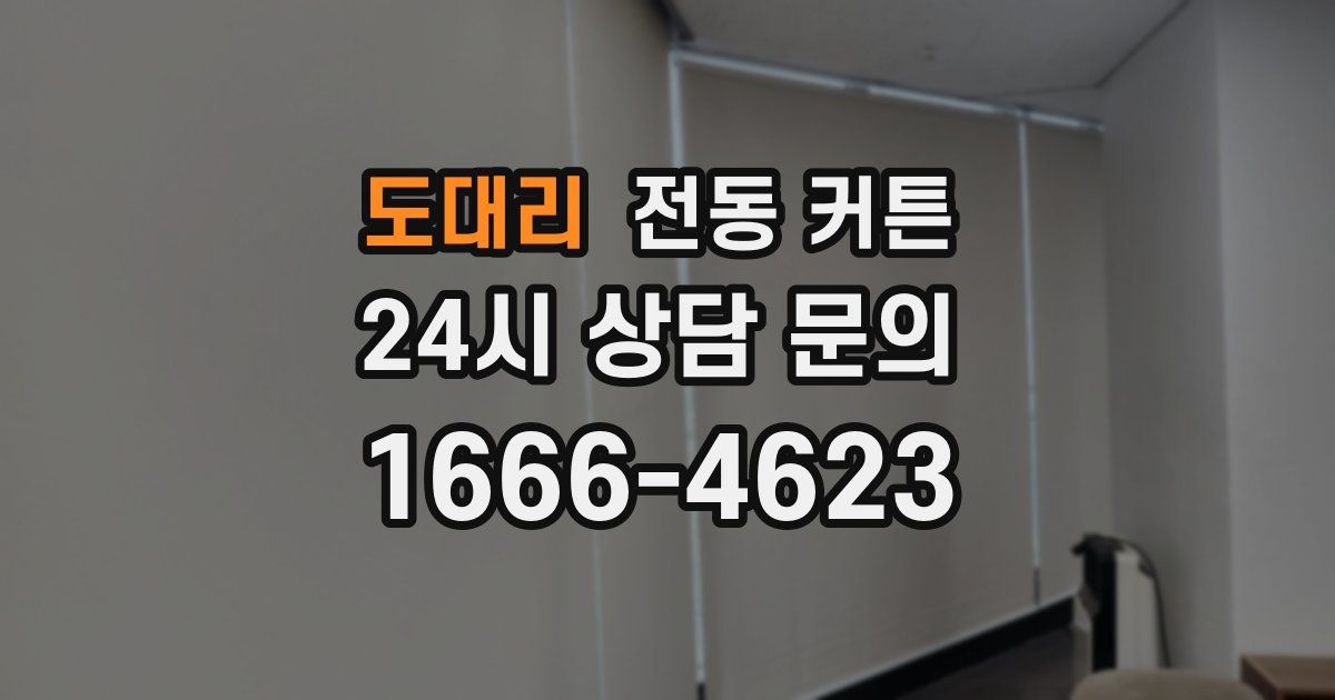 도대리 전동 커튼
