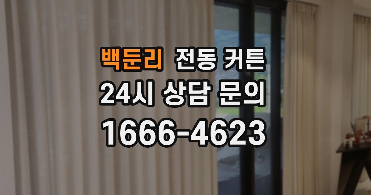 백둔리 전동 커튼