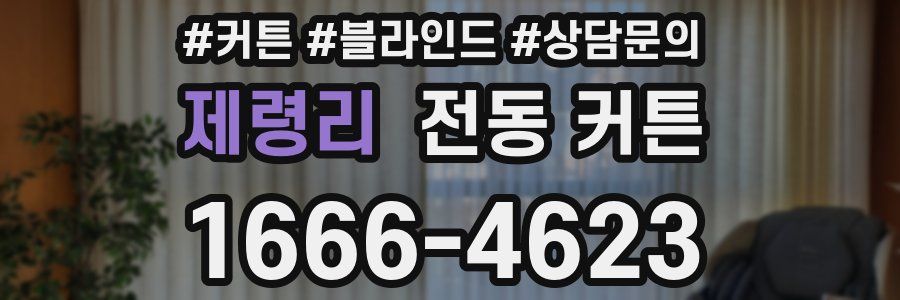 제령리 전동 커튼
