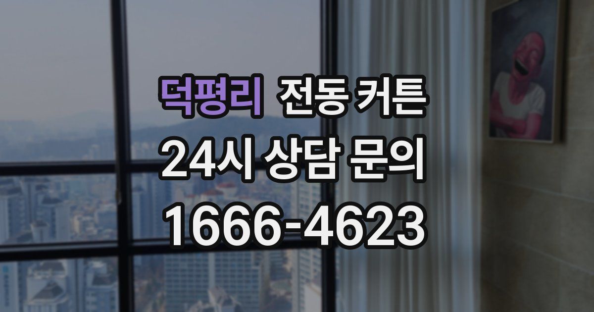 덕평리 전동 커튼
