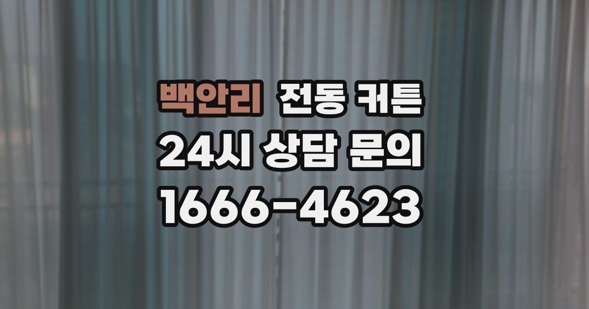 백안리 전동 커튼