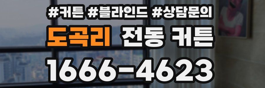 도곡리 전동 커튼