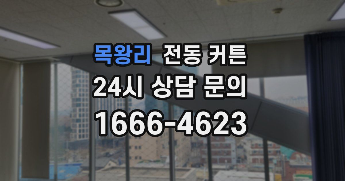 목왕리 전동 커튼