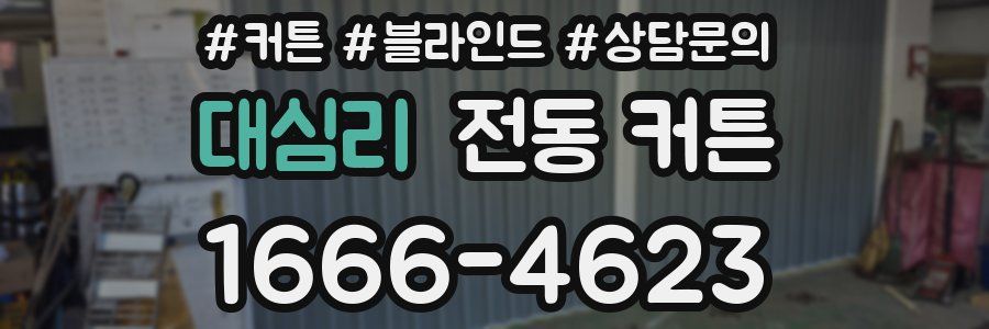대심리 전동 커튼