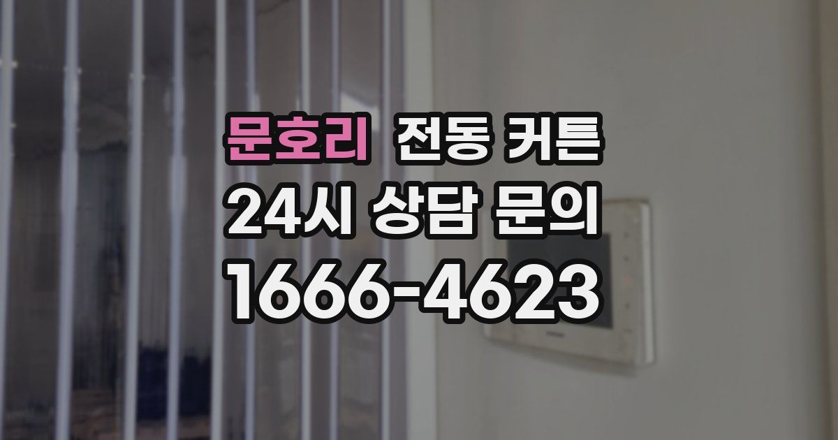 문호리 전동 커튼