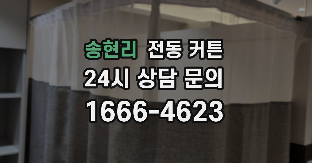 송현리 전동 커튼