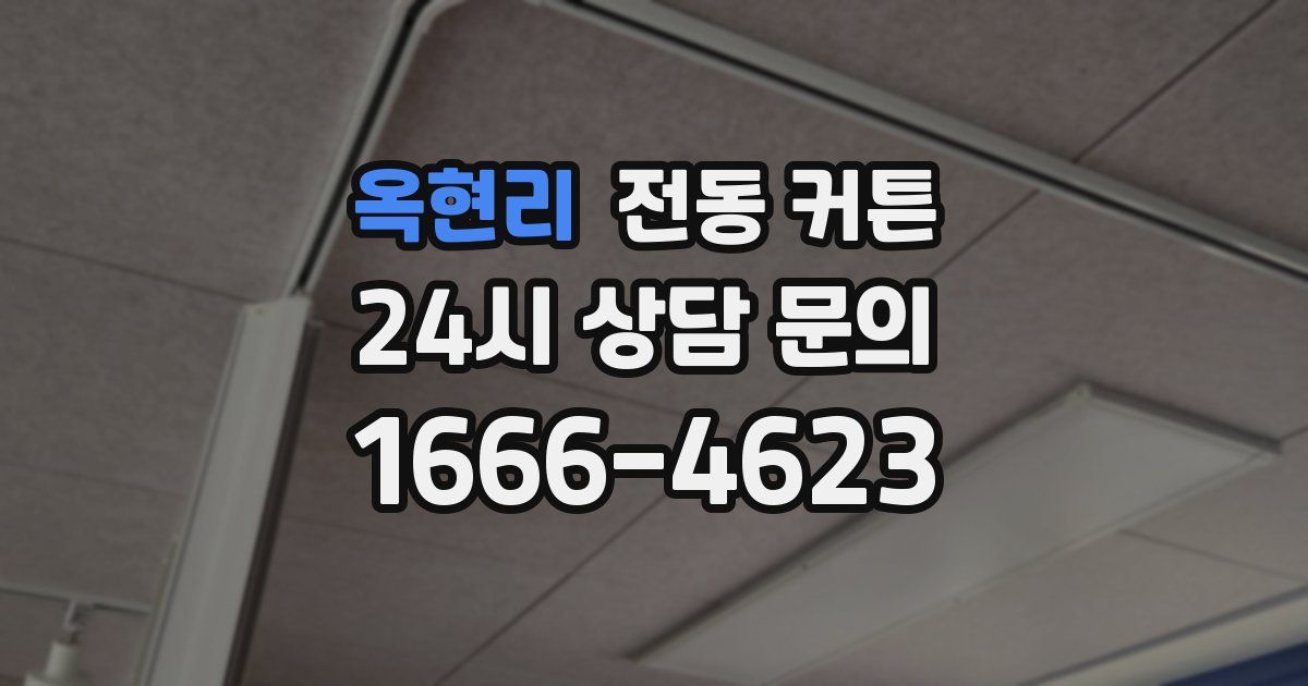 옥현리 전동 커튼