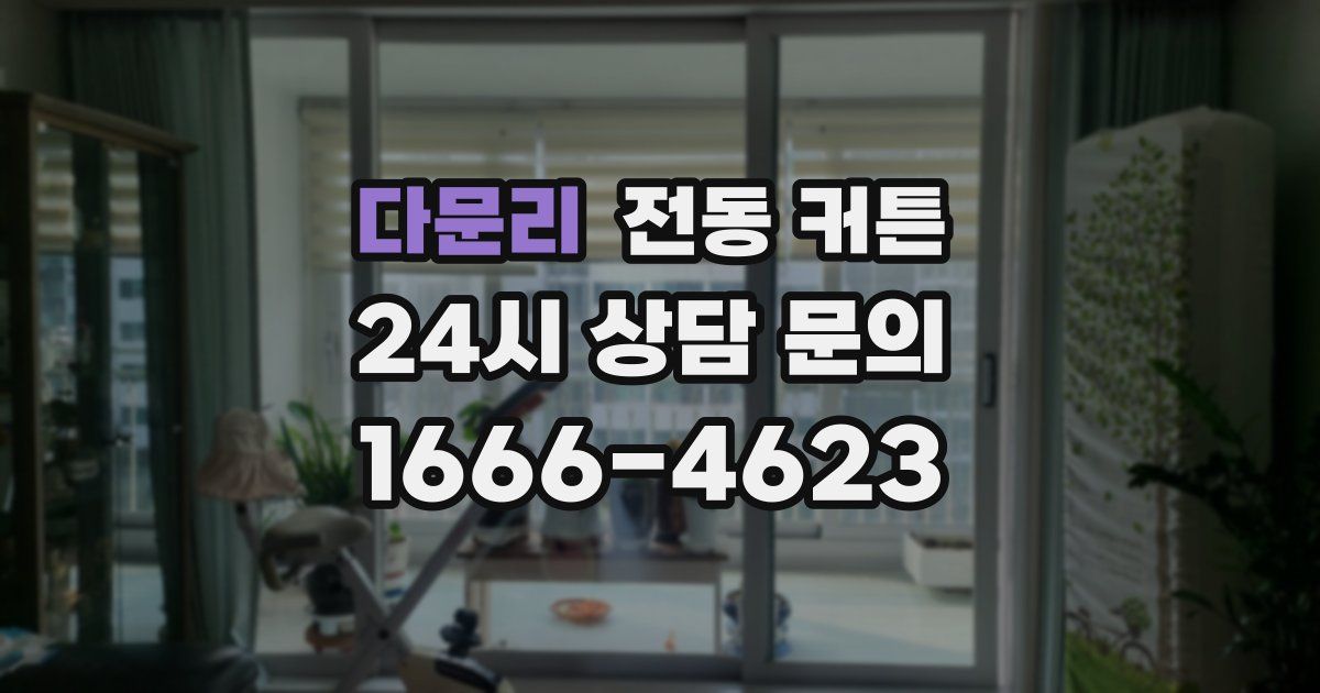 다문리 전동 커튼
