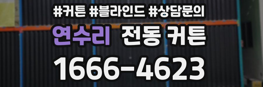 연수리 전동 커튼