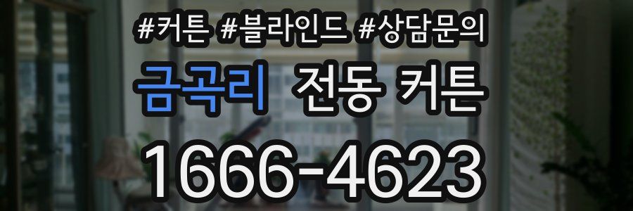 금곡리 전동 커튼