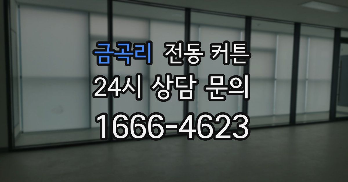 금곡리 전동 커튼