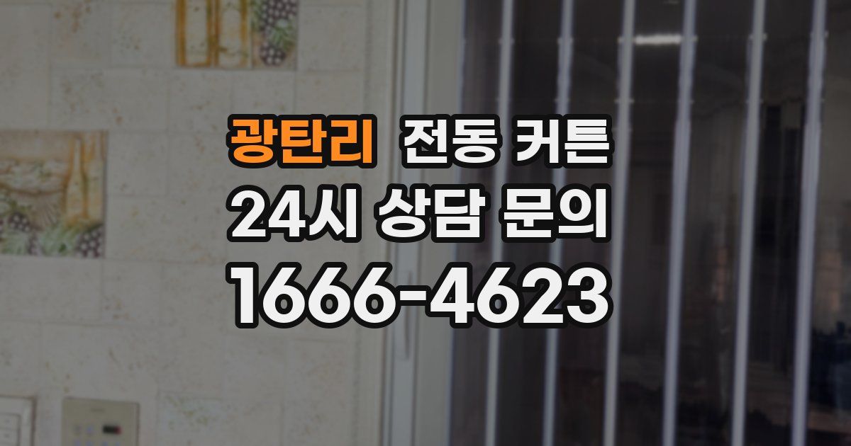 광탄리 전동 커튼