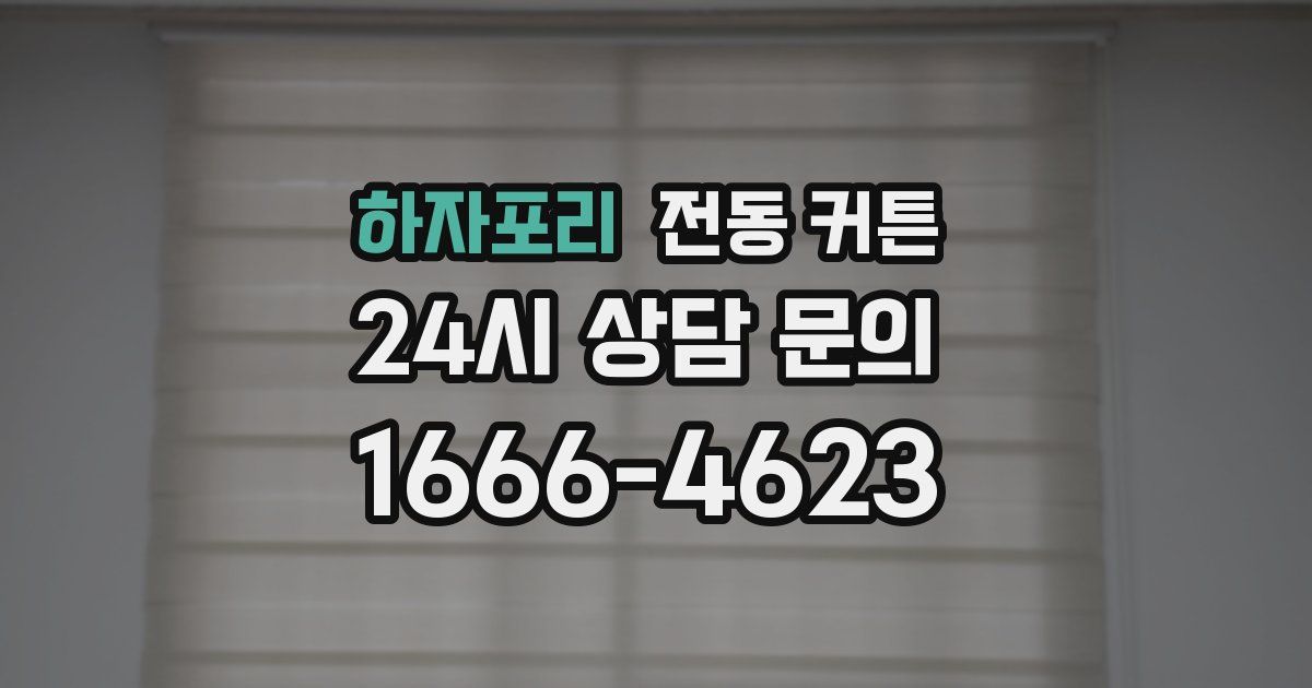 하자포리 전동 커튼