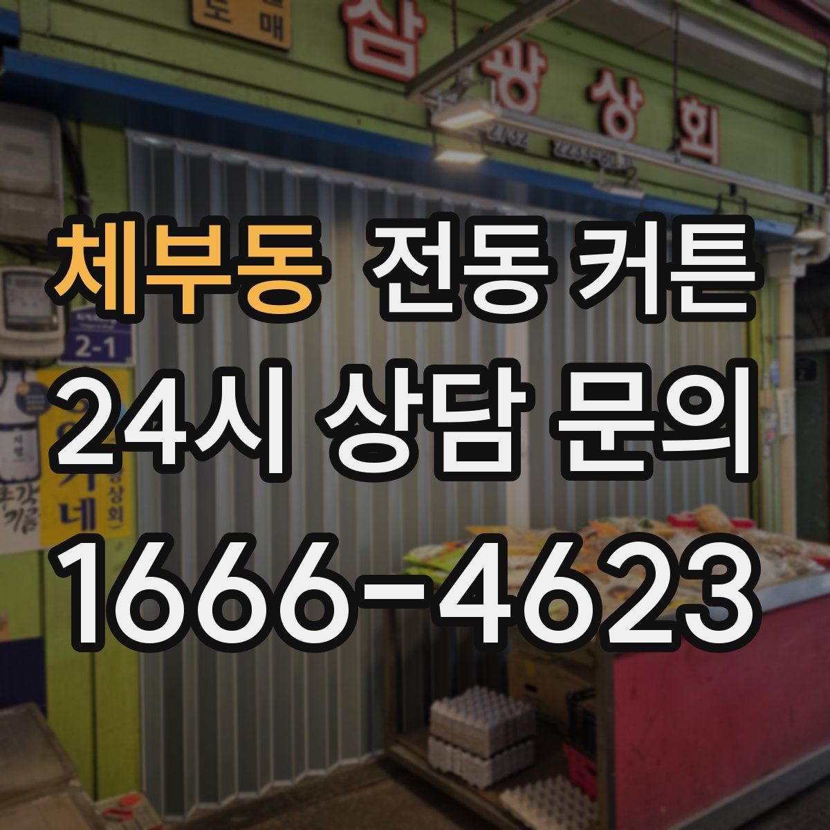 체부동 전동 커튼