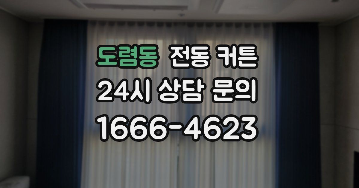 도렴동 전동 커튼