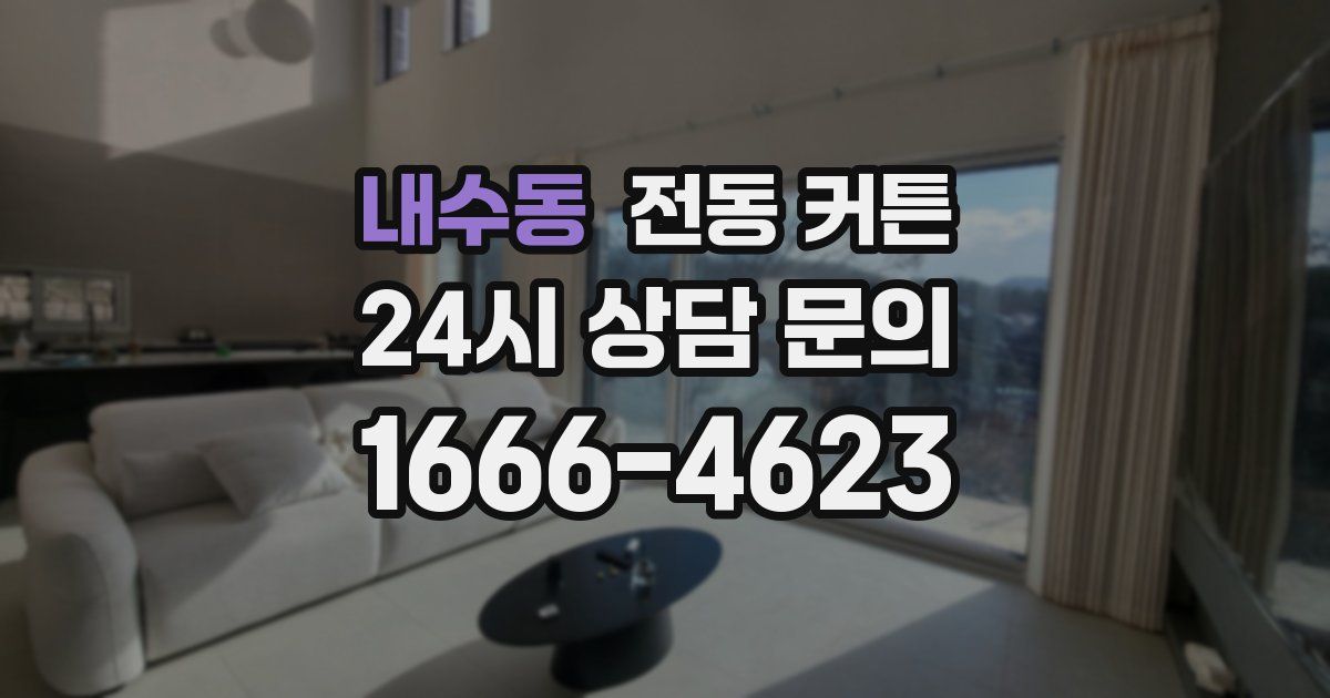 내수동 전동 커튼