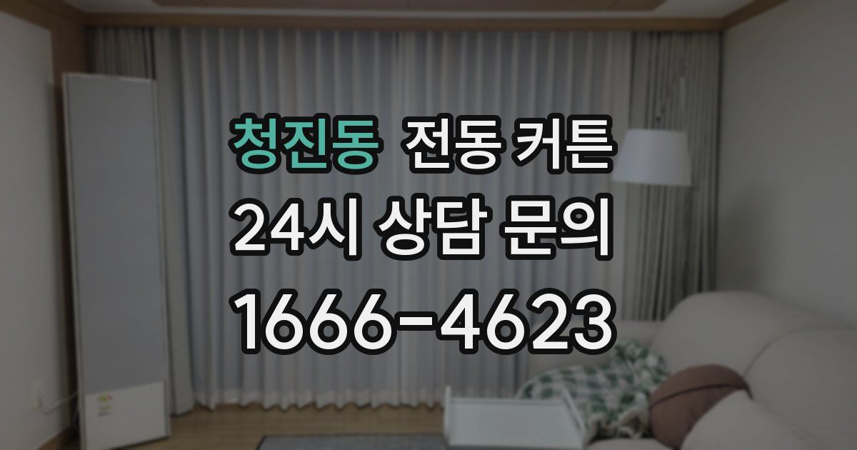 청진동 전동 커튼