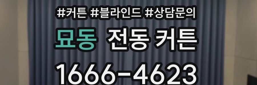 묘동 전동 커튼