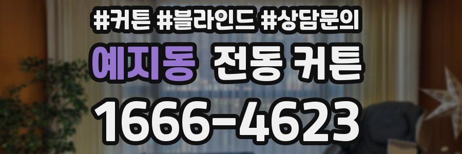 예지동 전동 커튼