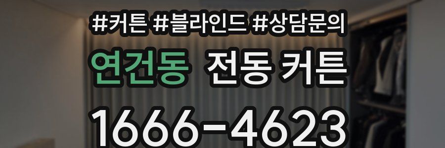 연건동 전동 커튼