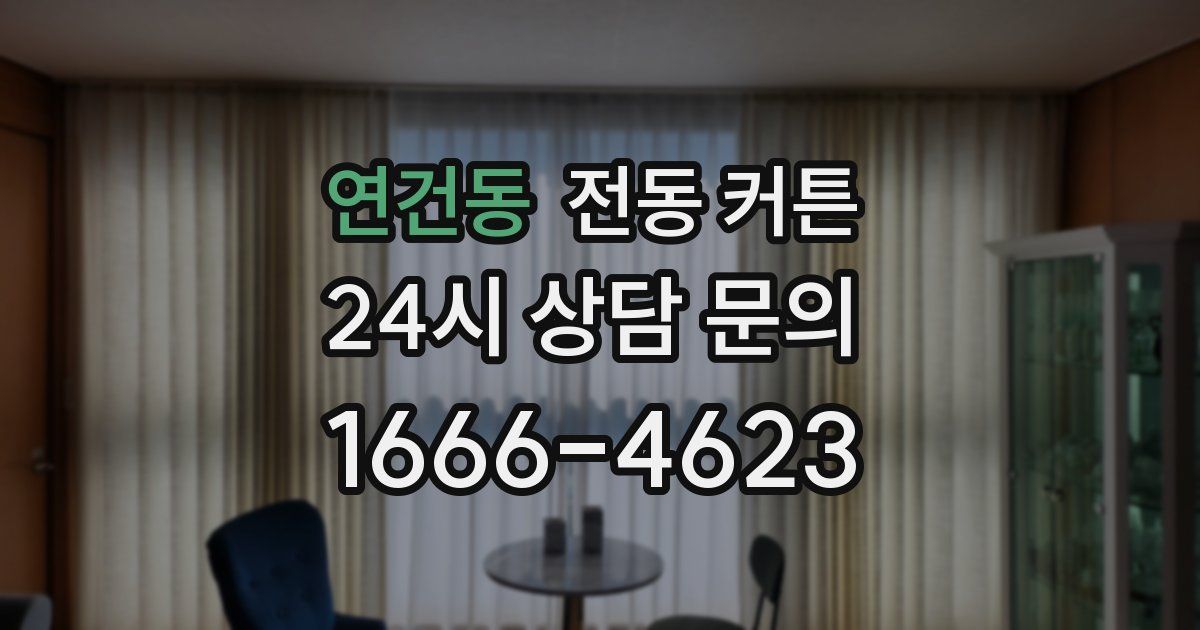 연건동 전동 커튼
