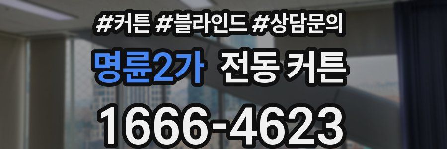명륜2가 전동 커튼
