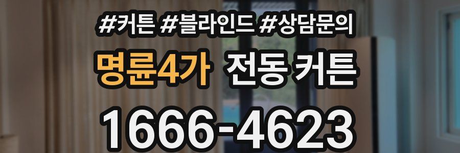 명륜4가 전동 커튼