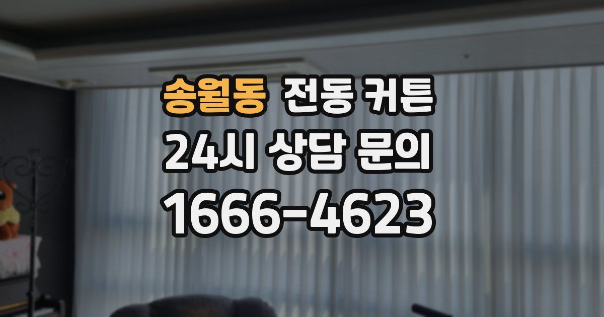 송월동 전동 커튼