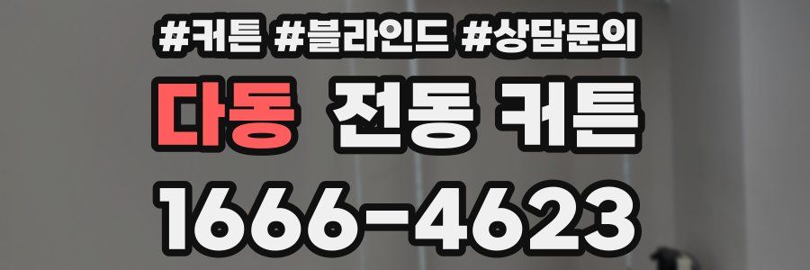 다동 전동 커튼