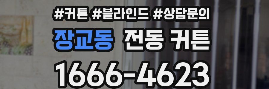 장교동 전동 커튼
