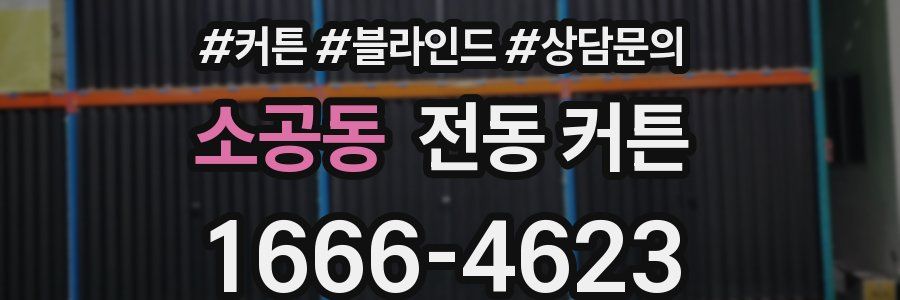 소공동 전동 커튼