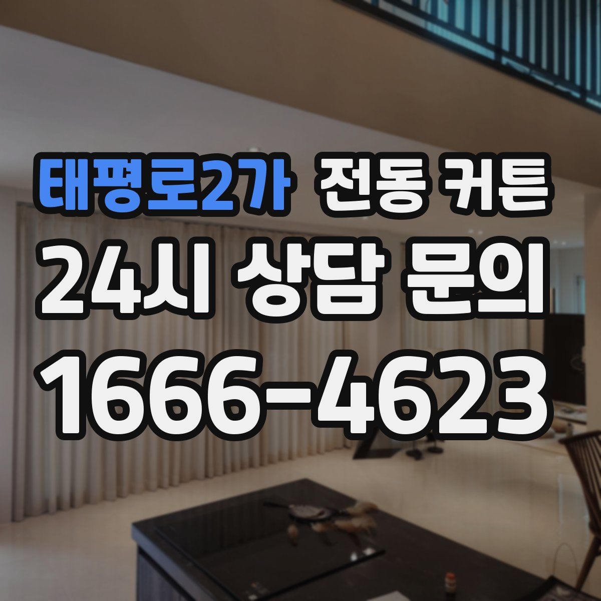 태평로2가 전동 커튼