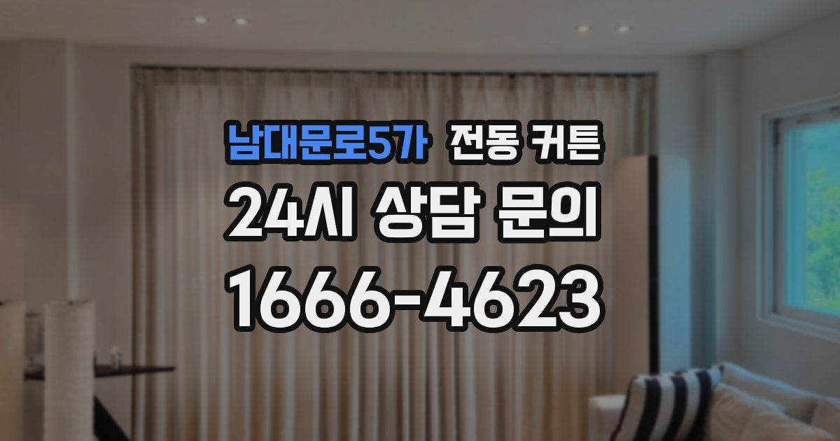 남대문로5가 전동 커튼