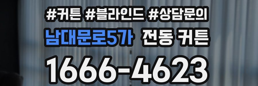 남대문로5가 전동 커튼