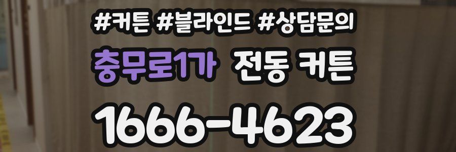 충무로1가 전동 커튼