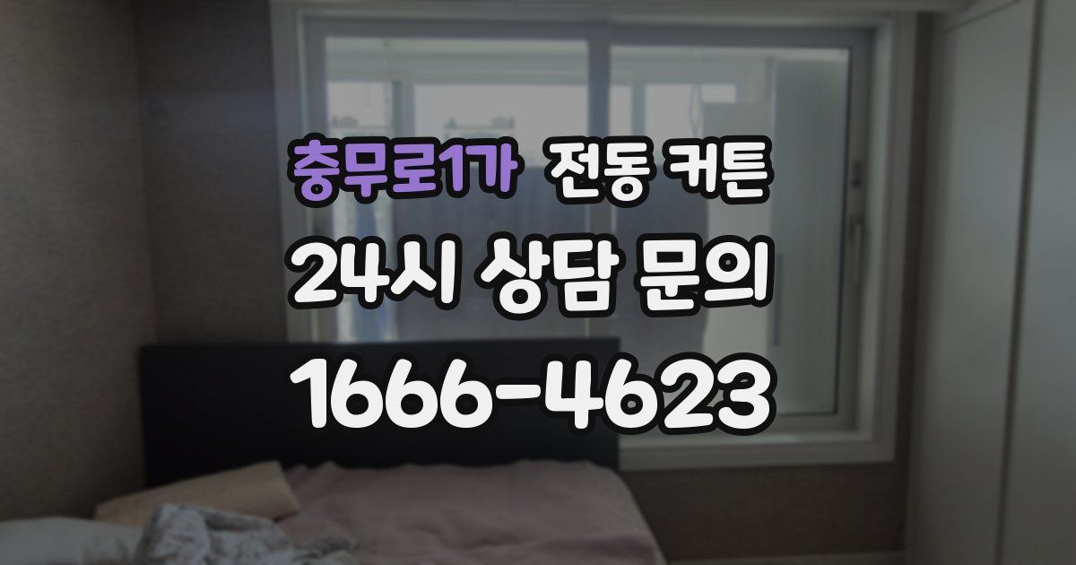 충무로1가 전동 커튼