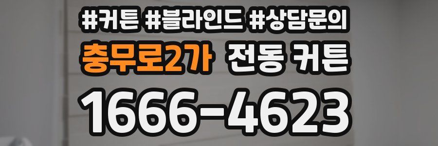 충무로2가 전동 커튼