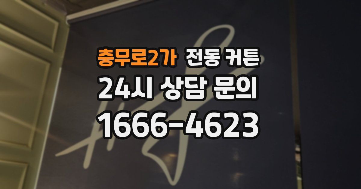 충무로2가 전동 커튼