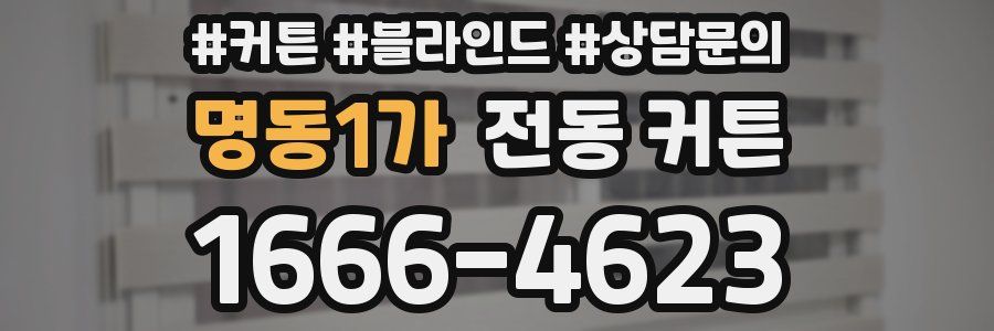 명동1가 전동 커튼