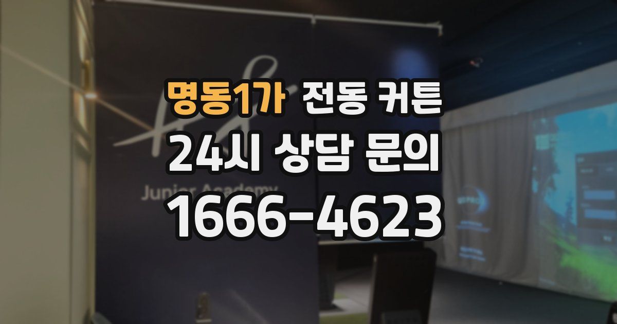 명동1가 전동 커튼