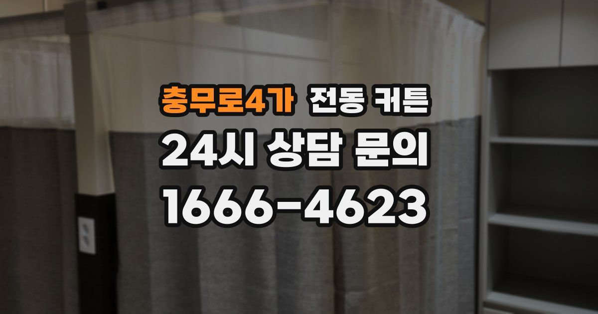 충무로4가 전동 커튼