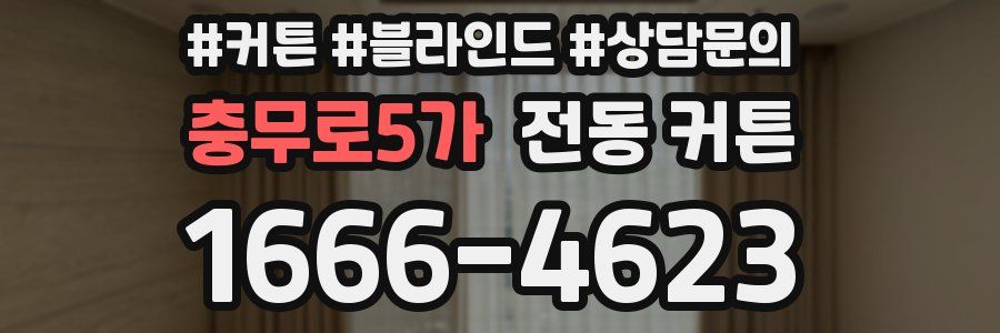 충무로5가 전동 커튼